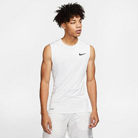 Nike耐克男士背心圆领无袖T恤BV5600 White/Black 4XL