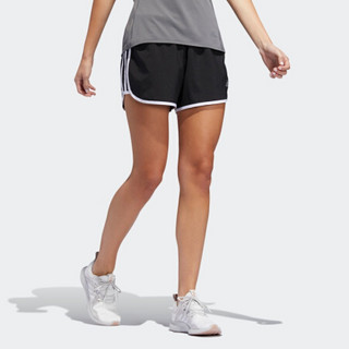 阿迪达斯官网 adidas M20 SHORT W女装跑步运动短裤DQ2645 黑色/白 A/M4