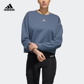 阿迪达斯官网 adidas W U-4-U CREW 女装秋季运动型格卫衣GG3430 遗迹蓝 A/XS(155/80A)