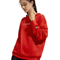 诺诗兰（NORTHLAND）2020秋冬新款宽松连帽卫衣中性风  炫红色 165