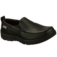 SKECHERS斯凯奇男鞋休闲鞋套脚防滑77005 BLACK77005 9.0//42