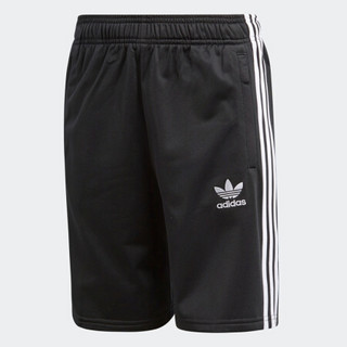 阿迪达斯官方 adidas 三叶草 J BB SHORTS 大童短裤CE1080 黑/白 176CM