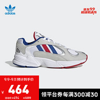 阿迪达斯官方 adidas 三叶草 YUNG-1 男子经典鞋EF2674 白/学院蓝/浅猩红 40(245mm)