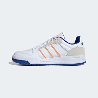 阿迪达斯官网 adidas neo ENTRAP 男鞋休闲运动鞋FW3465 白/灰/信号橙 39(240mm)