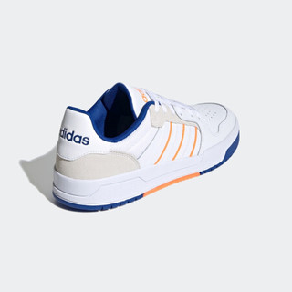 阿迪达斯官网 adidas neo ENTRAP 男鞋休闲运动鞋FW3465 白/灰/信号橙 39(240mm)