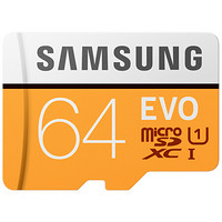 SAMSUNG 三星 存储卡 EVO黄色升级版 高速TF卡 64GB