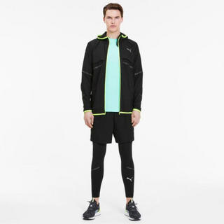 PUMA彪马男士运动夹克时尚薄款连帽休闲外套上衣518958_01 Puma Black L