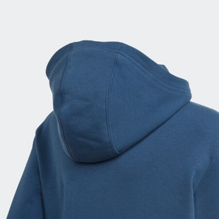 阿迪达斯官网adidas 三叶草 BG TREFOIL HOOD大童装运动卫衣FS1855 蓝色 128CM