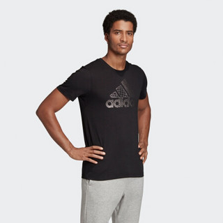 adidas 阿迪达斯 MH BOS FOIL TEE 男子运动T恤 ED7256 黑色 L