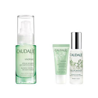 CAUDALIE 欧缇丽 葡萄净痘系列葡萄籽净痘护肤套装 3件套(精华30ml+乳液15ml+爽肤水30ml)