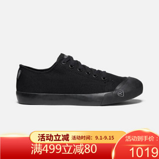 KEEN科恩男鞋休闲鞋帆布鞋低帮系带舒适耐磨1024058 BLACK 11