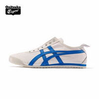 Onitsuka Tiger鬼塚虎休闲一脚懒人鞋男女 MEXICO66 SLIP-ON D3K0Q 奶白/蓝色 41.5