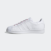 阿迪达斯官网adidas 三叶草 SUPERSTAR W男女鞋爱心款经典运动鞋FV3289 白/一号黑/荣耀粉 36(220mm)