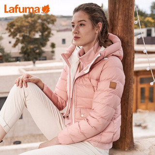 LAFUMA乐飞叶羽绒服女户外2020冬季轻薄保暖鹅绒服连帽短款外套 LFJU0CY60 杏仁白CR 175/92A（42）