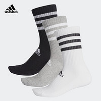 阿迪达斯官网adidas 3S CSH CRW3P少年同款男女训练运动袜子DZ9345 DZ9345 M