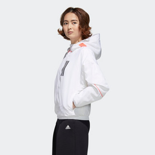 阿迪达斯官网 adidas W.N.D.女装秋季运动型格夹克外套GF0131 白/黑色 A/XL(170/96A)