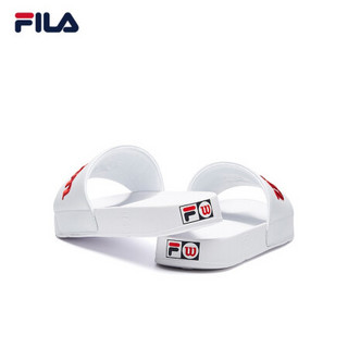 FILA x WILSON 斐乐男子运动拖鞋联名款2020秋款厚底凉拖鞋沙滩鞋 斐乐白-WT 43