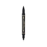 Pentel 派通 日本派通(Pentel)小双头油性记号笔 粗细双头0.6-1.2mm N75W 黑色