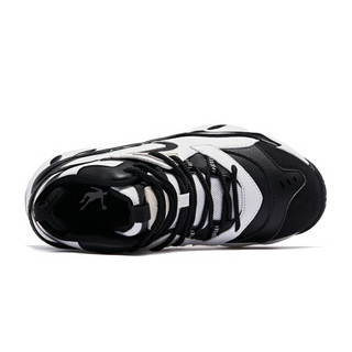 乔丹 女鞋休闲潮流减震耐磨战靴篮球鞋运动鞋 XM16202005 白色/黑色 37.5