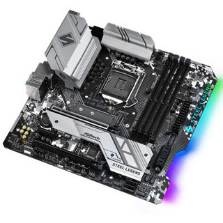 ASRock 华擎 B460M Steel Legend MATX （intel LGA1200、B460）英特尔 酷睿i9-10850K CPU套装