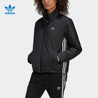 阿迪达斯官网 adidas 三叶草 SHORT PUFFER 女装冬季运动棉服GK8554 黑色 30(参考身高:160~165CM)