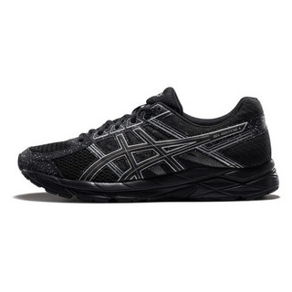 ASICS/亚瑟士 男士跑鞋缓震透气运动鞋 GEL-CONTEND 4 黑色/银色 41.5