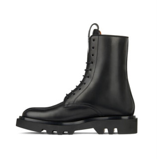 givenchy纪梵希男鞋短靴combat系带圆头踝靴鞋舌压印印花时尚新潮