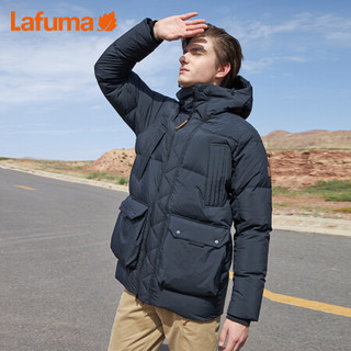 LAFUMA乐飞叶户外羽绒服男2020冬季户外登山滑雪防风保暖鹅绒外套男 LMJU0DH62 锆石黑BK 180/100A（50）