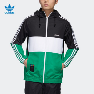 阿迪达斯官网 adidas 三叶草 Disney高飞联名男装运动外套GP6480 黑色/绿 XS(参考身高:167~172CM)