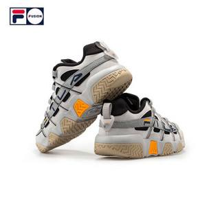 FILA FUSION 斐乐BarricadeLow篮球鞋男2020新款复古运动鞋低帮 藕灰-VB 44.5