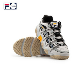 FILA FUSION 斐乐BarricadeLow篮球鞋男2020新款复古运动鞋低帮 藕灰-VB 44.5