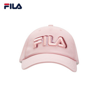 FILA斐乐官方女子棒球帽2020秋冬新款时尚运动休闲logo棒球帽 娇粉-PK XS
