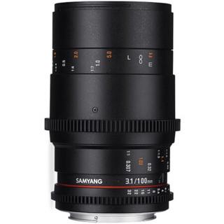 SAMYANG 森养光学 100mm T3.1 VDSLR ED UMC MACRO 微距镜头 佳能卡口 67mm