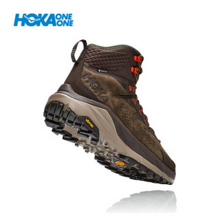 HOKA ONE ONE男卡哈KAHA GTX户外高帮防水军靴登山徒步鞋 黑橄榄/绿色 9/270mm