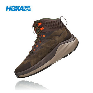 HOKA ONE ONE男卡哈KAHA GTX户外高帮防水军靴登山徒步鞋 黑橄榄/绿色 9/270mm