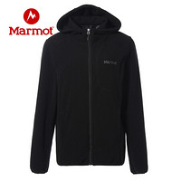 Marmot/土拨鼠20春夏新款柔软保暖休闲开衫带帽抓绒衣女户外 淡薰衣草紫7316 XL 欧码偏大