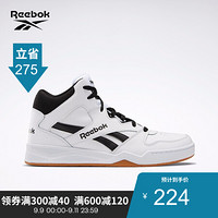 Reebok锐步男子复古休闲鞋BB4500 HI2 款高帮板鞋篮球鞋FZT20 FW7750_白色/黑色 45.5