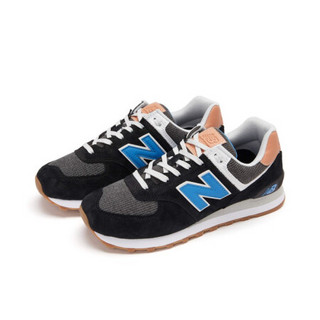 New Balance NB官方2020新款中性款574系列ML574TYD复古休闲鞋 黑色/深灰色 ML574TYE 37