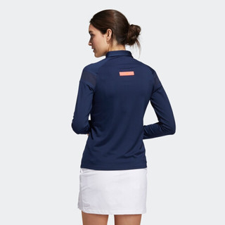 adidas 阿迪达斯 Lw Ls Polo 女子POLO衫 FS6313 藏青蓝 XL