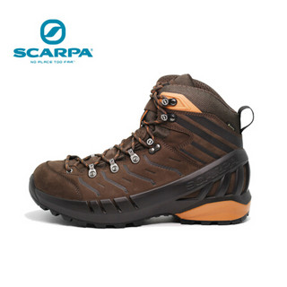 2020新品scarpa 飓风GTX防水防滑徒步鞋男鞋户外登山鞋30030-200 棕拼铁锈黄 39