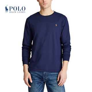 Ralph Lauren/拉夫劳伦男装 2020年秋季定制修身版型柔软棉质T恤12586 410-海军蓝 M