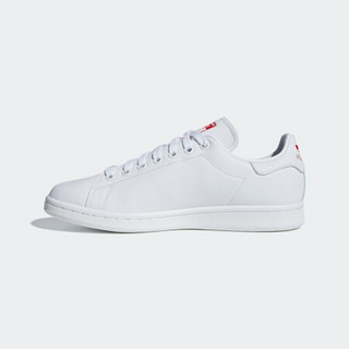 adidas Originals STAN SMITH 中性休闲运动鞋 G27893 白/亮粉红荧光/白 38.5