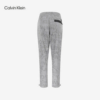 CK Jeans 2020秋冬款 男装编织腰带时尚LOGO休闲裤 J316676 BEH-黑灰色 S