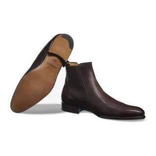 Berluti伯鲁提男鞋皮靴精致设计时尚舒适简易穿搭设计牛皮材质 茶色 44
