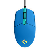 有券的上：logitech 罗技 G102 二代 有线鼠标 8000DPI RGB 蓝色