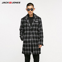 JACK JONES 杰克琼斯 218327511 男士羊毛呢外套两穿大衣