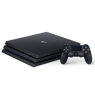 SONY 索尼 PlayStation 4 Pro+蓝色手柄 游戏机套装 1TB 黑色