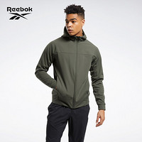 Reebok锐步 运动健身DMX TR Softshell Jacket男子茄克 灰绿色 A/L