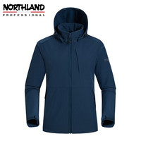 诺诗兰（NORTHLAND）男士软壳外套户外徒步旅行休闲透气风雪外套 月光海洋蓝色 175/92A  L码