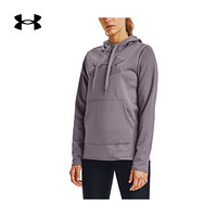 UNDER ARMOUR 安德玛 Big Logo 1360295 女子抓绒连帽运动卫衣